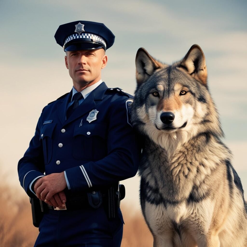 Policia-com-um-lobo-do-lado-1024x1024 Aquetipo Lobo 🐺