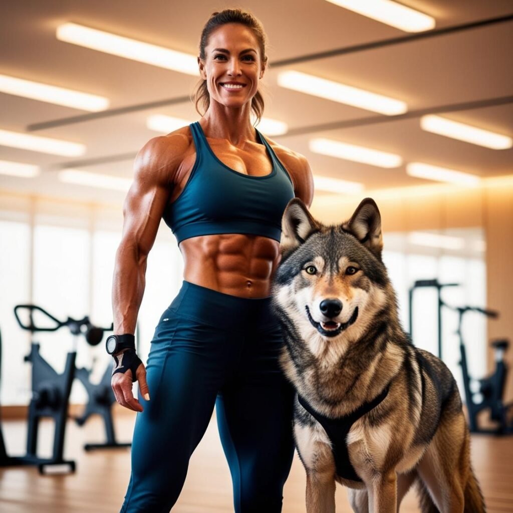 mulher-na-academia-com-um-lobo-do-lado-1024x1024 Aquetipo Lobo 🐺