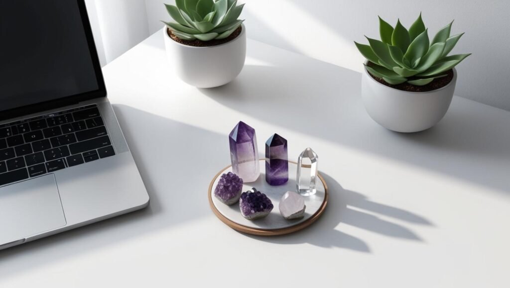 Crie-uma-mesa-com-um-laptop-cristais-plantas-tipo-escritorio-misticos-porem-clean-1024x579 Qual a minha religião ?