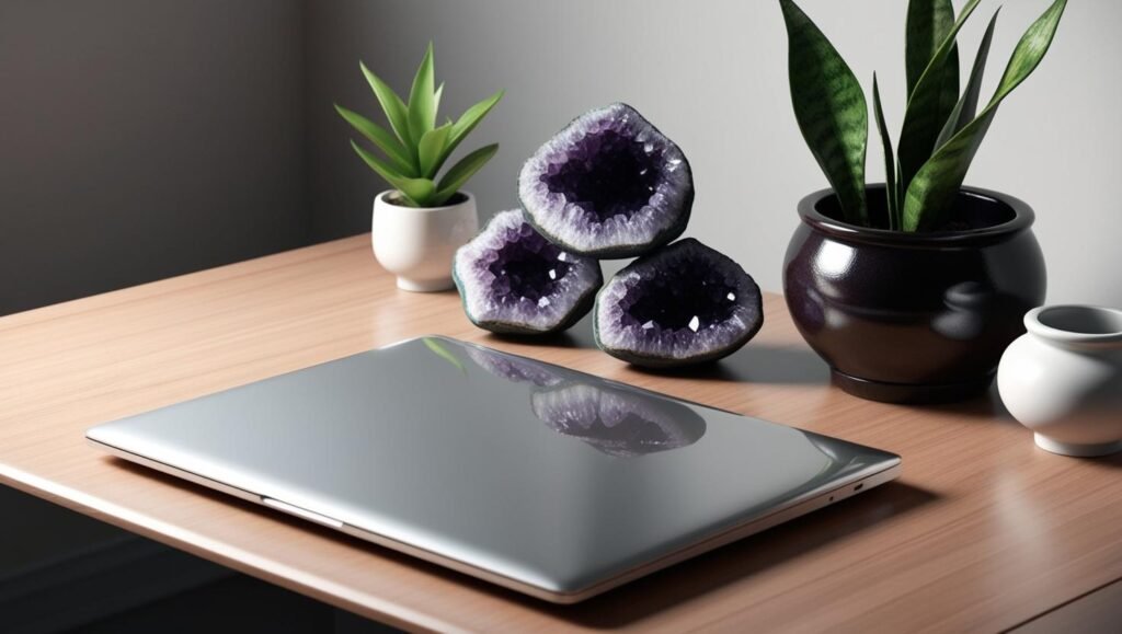 Crie-uma-mesa-com-um-laptop-cristais-plantas-tipo-escritorio-misticos-porem-clean-2-1024x579 Qual a minha religião ?